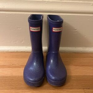 Hunter Glitter Rain Boots - Purple